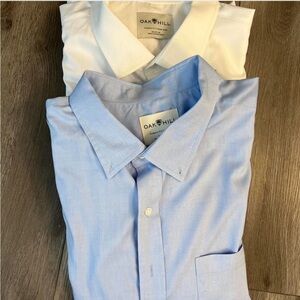 Men's Blue and White Dress Shirts